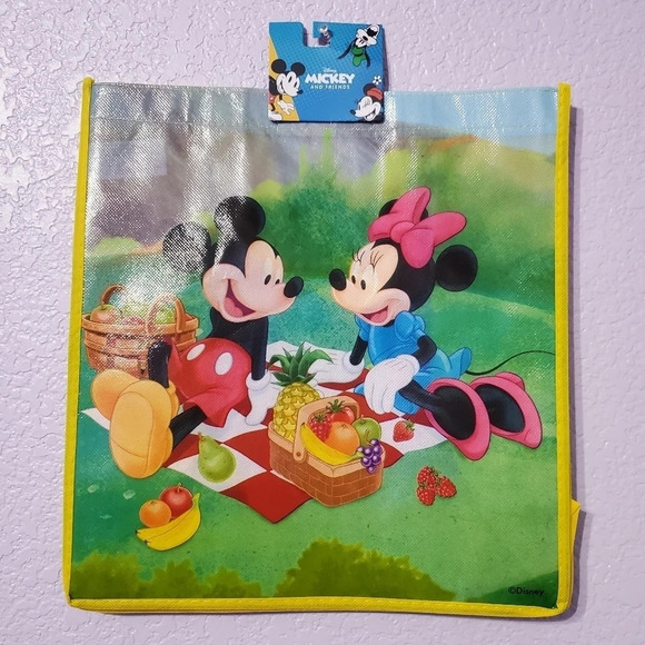 Legacy Disney Mickey Mouse and Friends Reusable Tote Shopping Bag Picnic - Picture 1 of 6